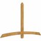 Ekena Millwork Bellingham Rough Sawn Timber Gable Bracket, Western Red Cedar, 84"W x 49"H x 2"D x 4"F, 14/12 Pitch GBW084X49X0204BEL00RWR - alternate 3